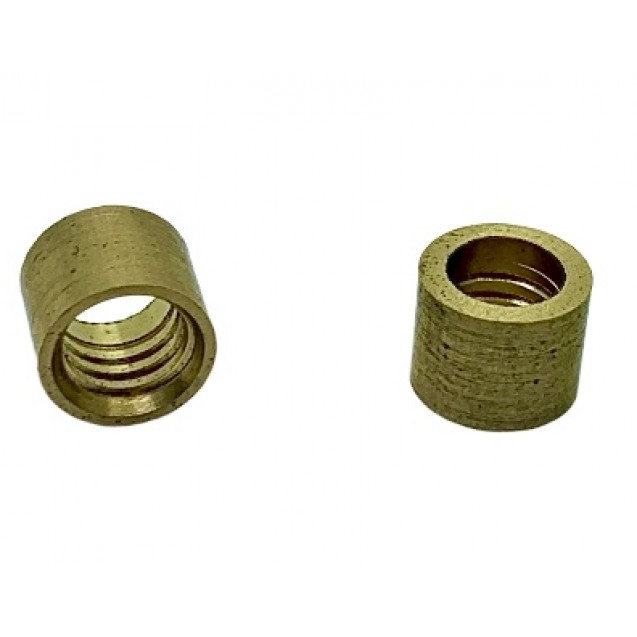 VIROLA DE BRONZE COM ROSCA ↔️ 10,0MM / 8,0MM↕️/ ○ 6,8MM