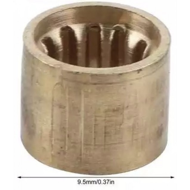 VIROLA DE BRONZE PARA TACO DE SINUCA  ↔️ 9,5MM / ↕️ 7,5MM / ○ 6,5MM