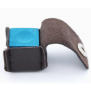 PROTETOR DE GIZ EM COURO PRETO