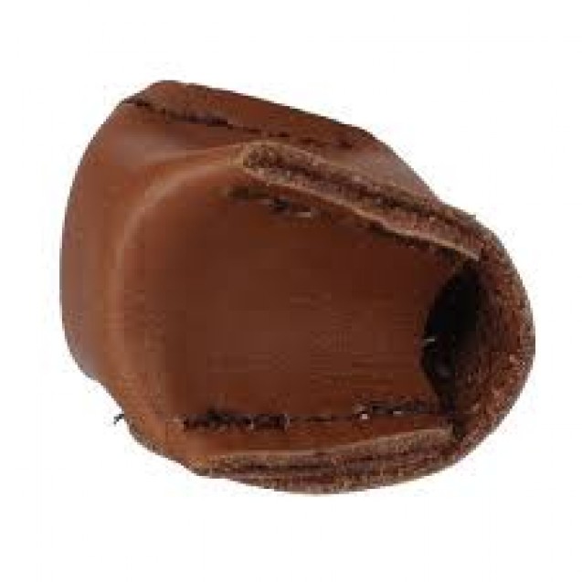 PROTETOR DE GIZ EM COURO MARROM