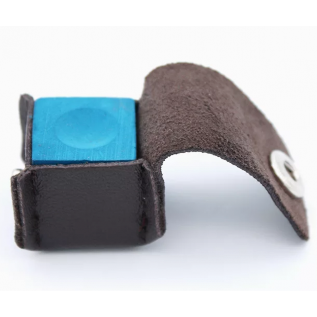 PROTETOR DE GIZ EM COURO PRETO