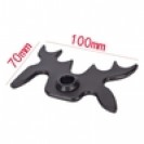 FANCHO MORCEGO DE PLASTICO PRETO PARA TACO DE SINUCA