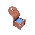 PROTETOR DE GIZ EM COURO MARROM