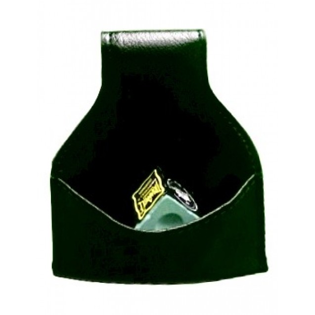 SUPORTE DE GIZ EM COURO ECOLÓGICO PRETO