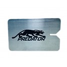 PORTA GIZ MAGNÉTICO DE CHAPA DE AÇO ESCOVADO PREDATOR