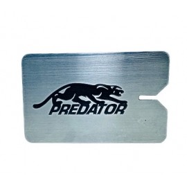 PORTA GIZ MAGNÉTICO DE CHAPA DE AÇO ESCOVADO PREDATOR