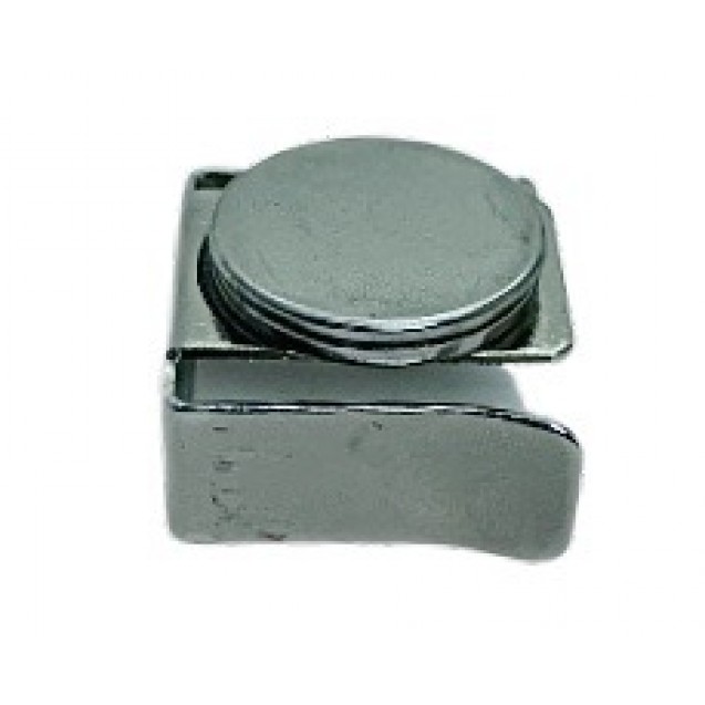 PORTA GIZ MAGNÉTICO DE CHAPA DE AÇO ESCOVADO PREDATOR