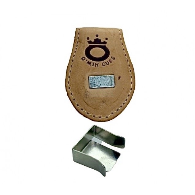 PORTA GIZ DE COURO MAGNÉTICO O'MIN