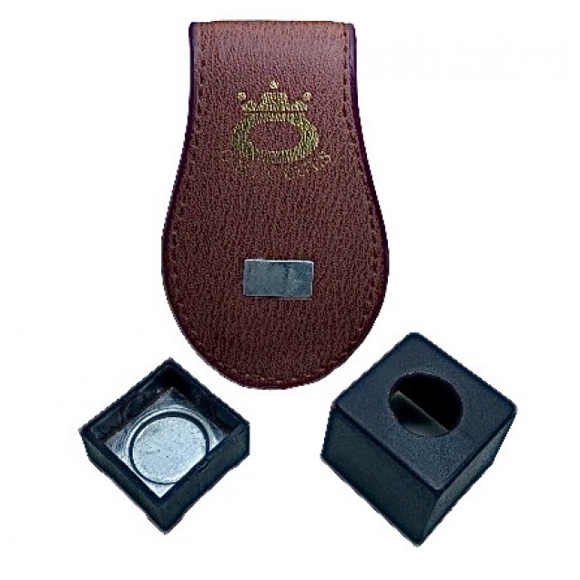 PORTA GIZ DE COURO MAGNÉTICO O'MIN