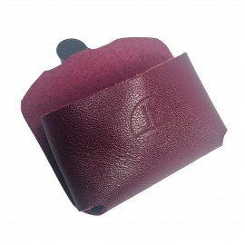 SUPORTE DE GIZ EM COURO JK - VINHO