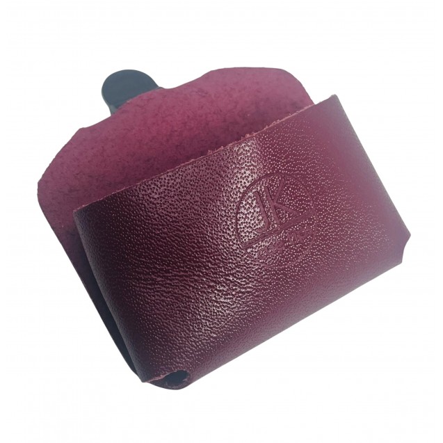 SUPORTE DE GIZ EM COURO JK - VINHO