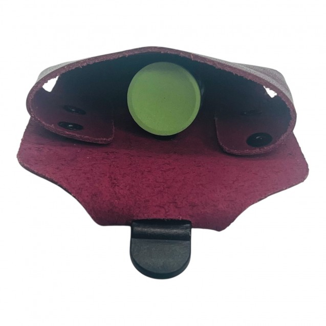 SUPORTE DE GIZ EM COURO JK - VINHO