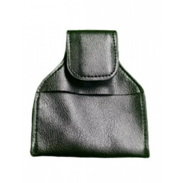 SUPORTE DE GIZ EM COURO ECOLÓGICO PRETO