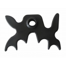 FANCHO MORCEGO DE PLASTICO PRETO PARA TACO DE SINUCA